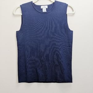 346 Brooks Brothers Sweater Vest Medium Navy Blue